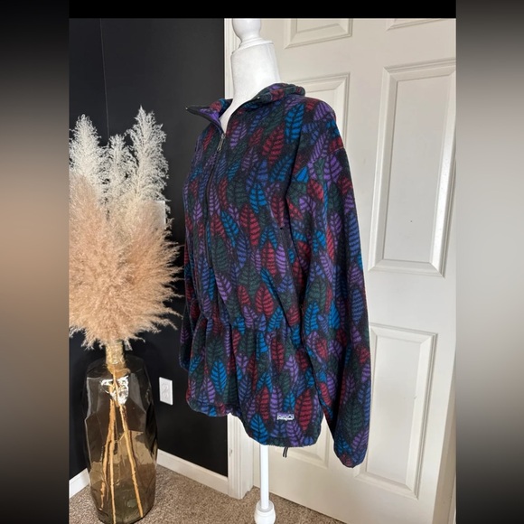 Vintage 1990s Patagonia Leaf Multicolor Zip Synchilla Fleece 
USA size 14/Large - Picture 5 of 12
